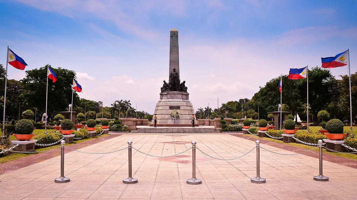 Rizal Park in Philippines