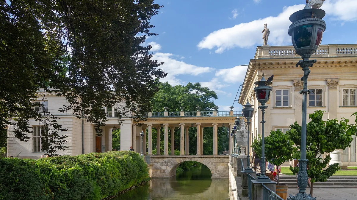 Łazienki Park in Poland
