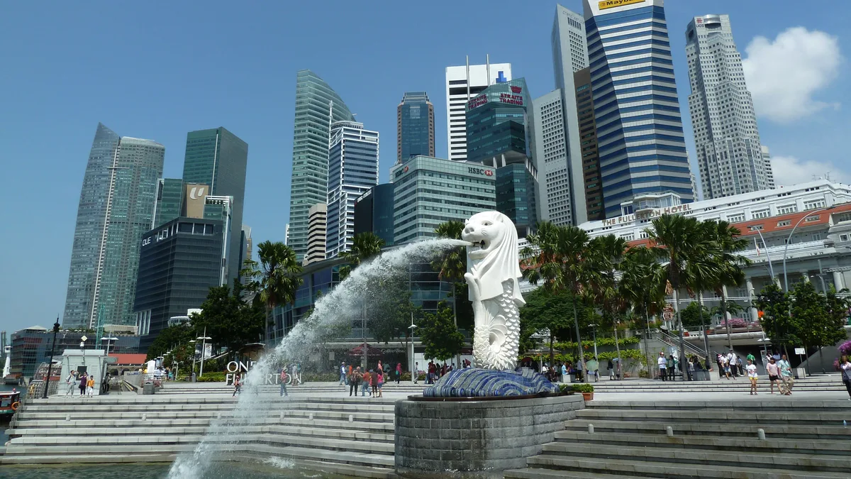 Merlion Park in Singapore