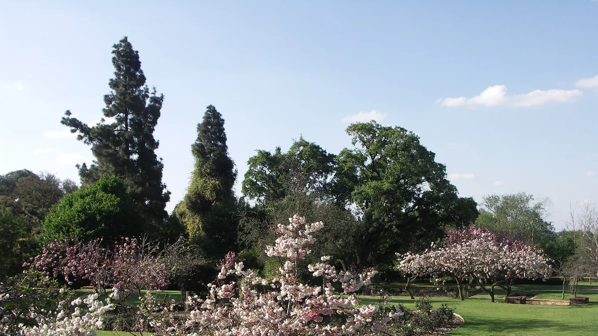 Johannesburg Botanical Gardens in South Africa