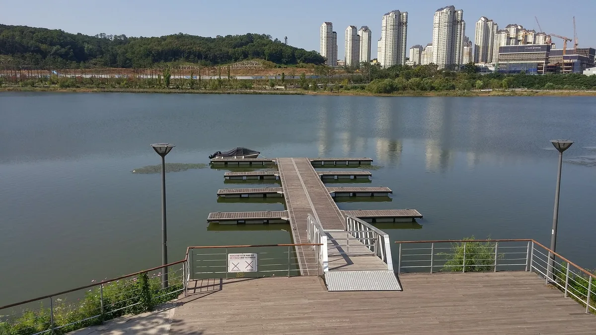 Gwanggyo Lake Park in South Korea