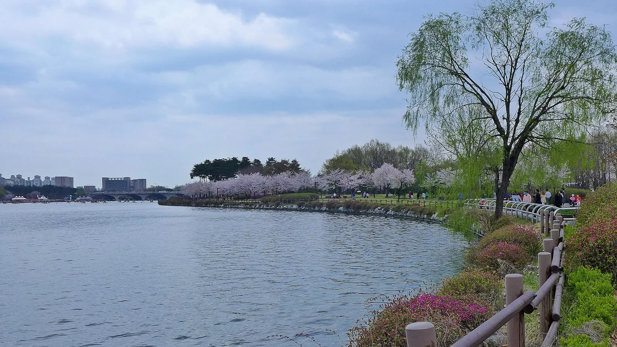 Ilsan Lake Park in South Korea