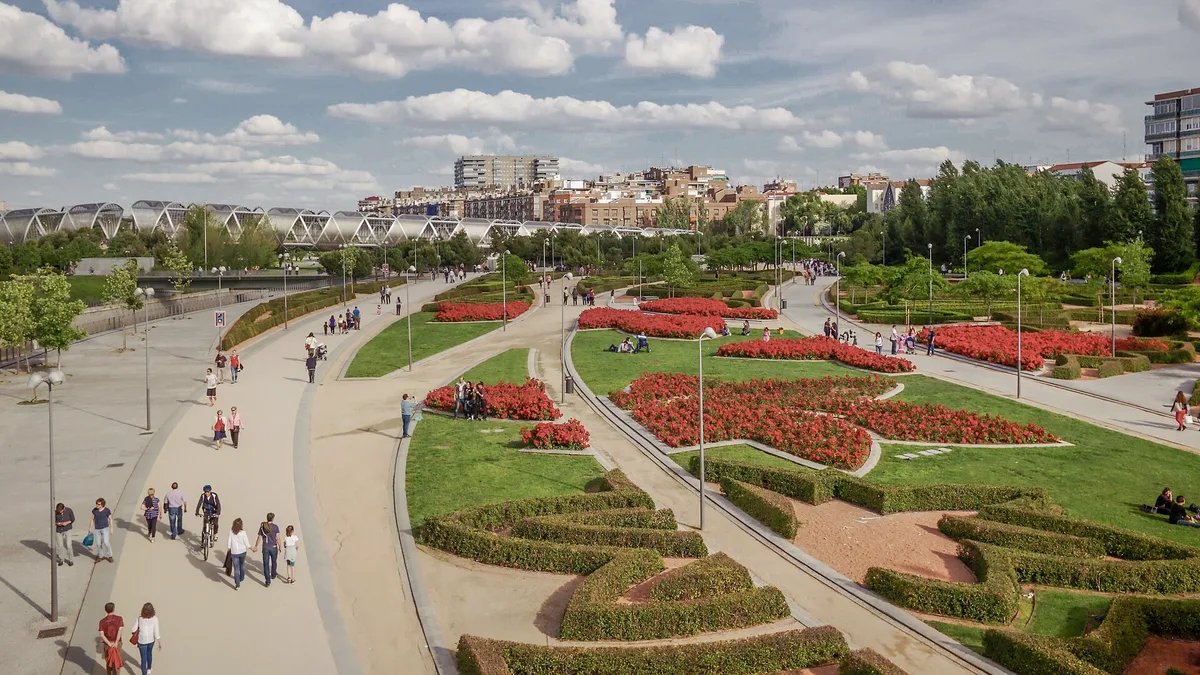 Madrid Río Park in Spain