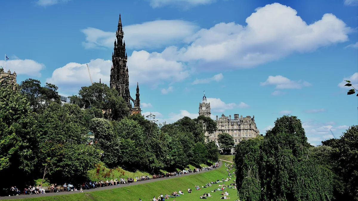 West Princes Street Gardens in United Kingdom
