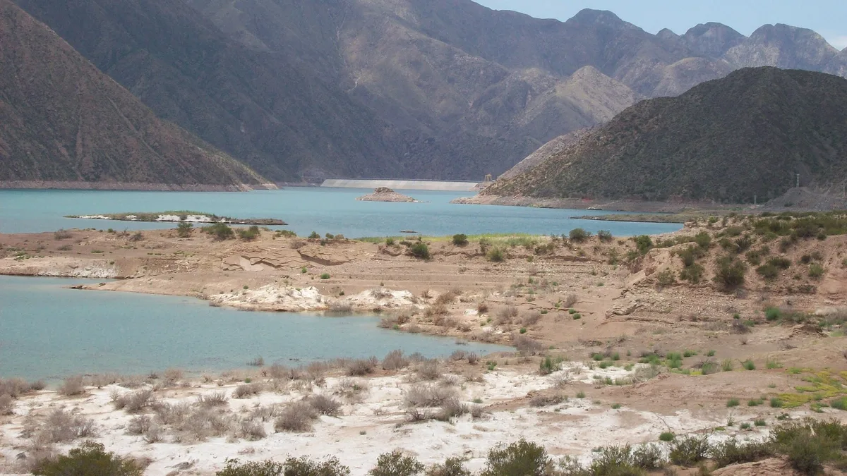 Potrerillos Dam in Argentina