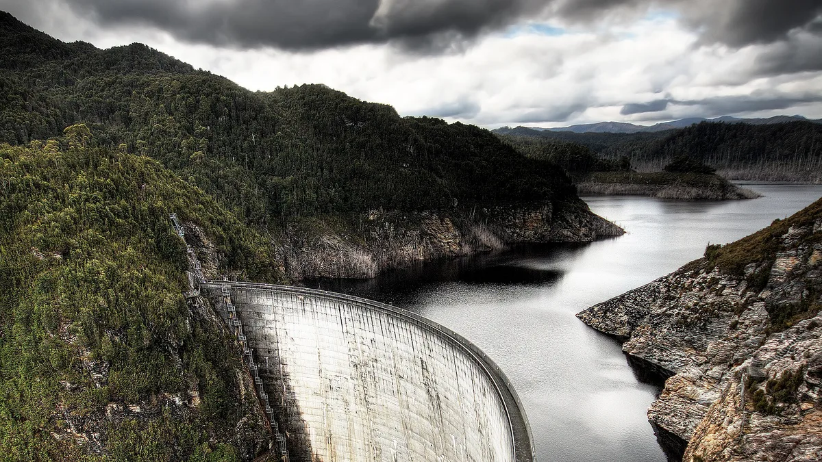 Gordon Dam in Australia