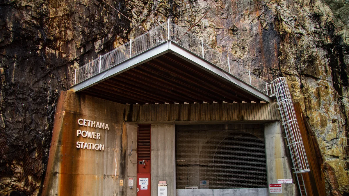 Cethana Dam in Australia