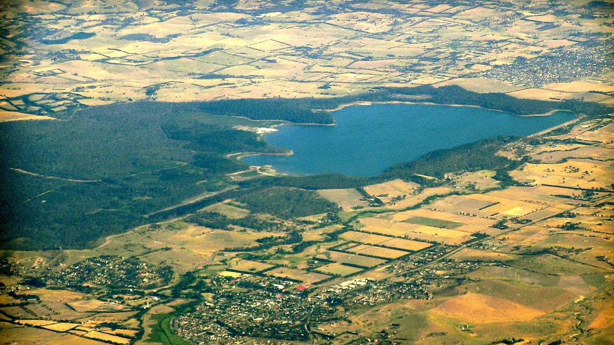 Yan Yean Reservoir Dam in Australia