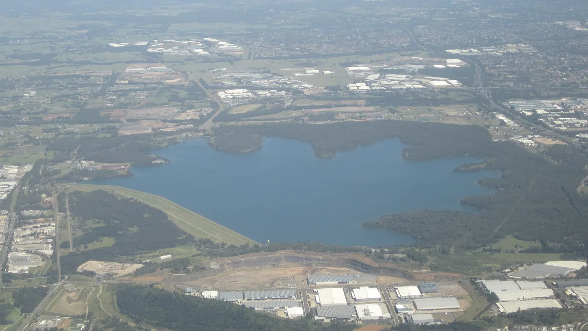 Prospect Reservoir Dam in Australia