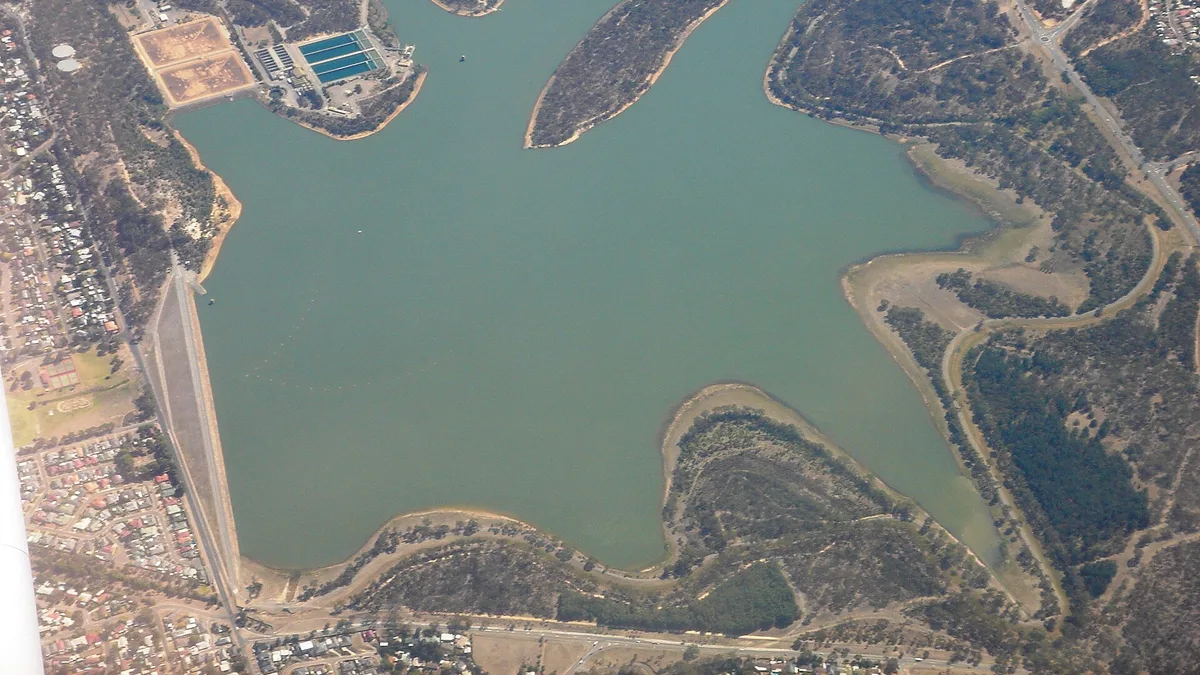 Happy Valley Reservoir Dam in Australia
