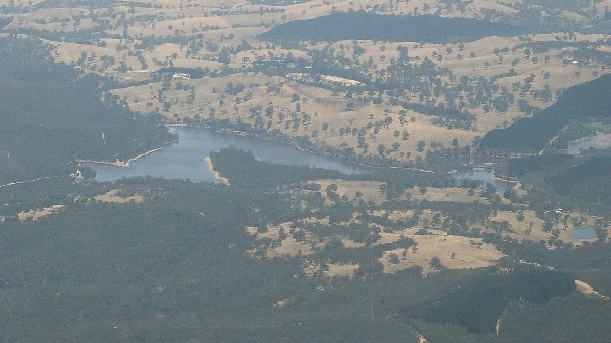 Barossa Reservoir Dam in Australia
