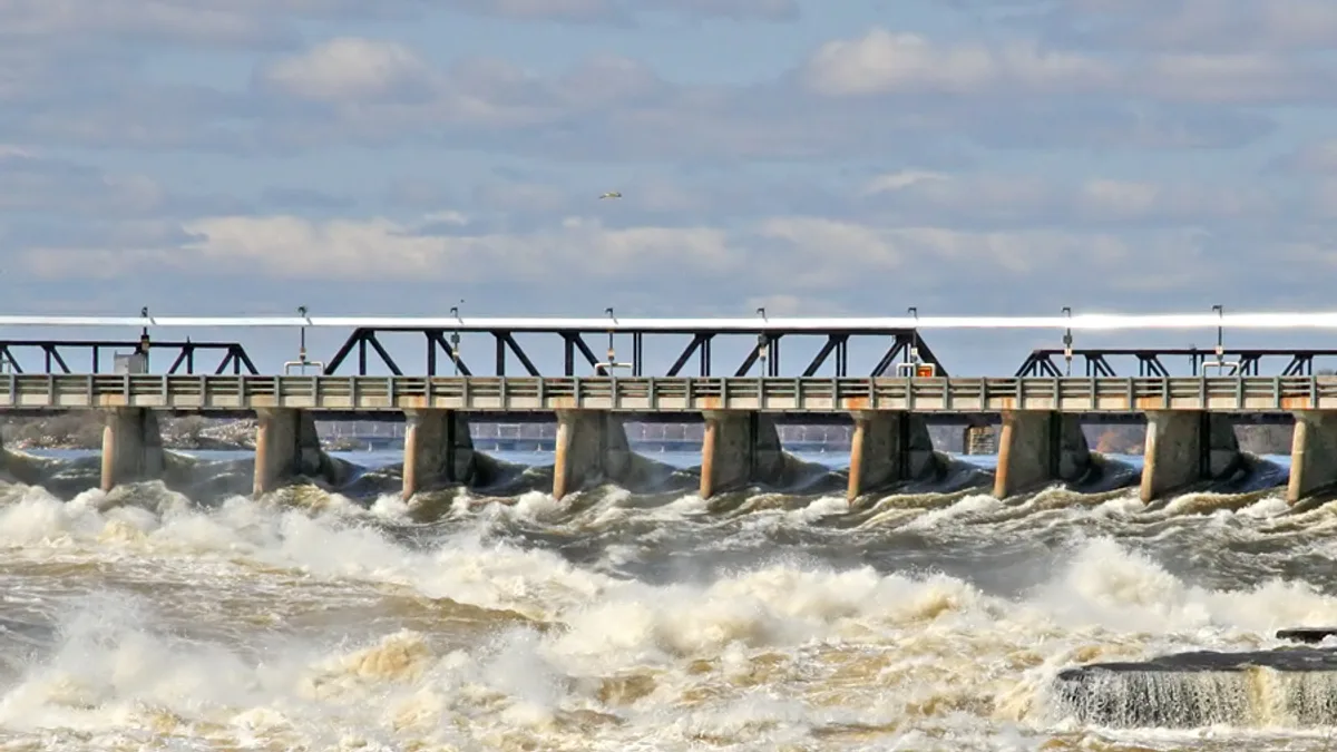 Chaudière Falls Dam in Canada