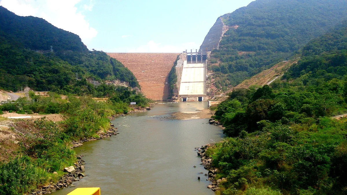 Sogamoso Dam in Colombia