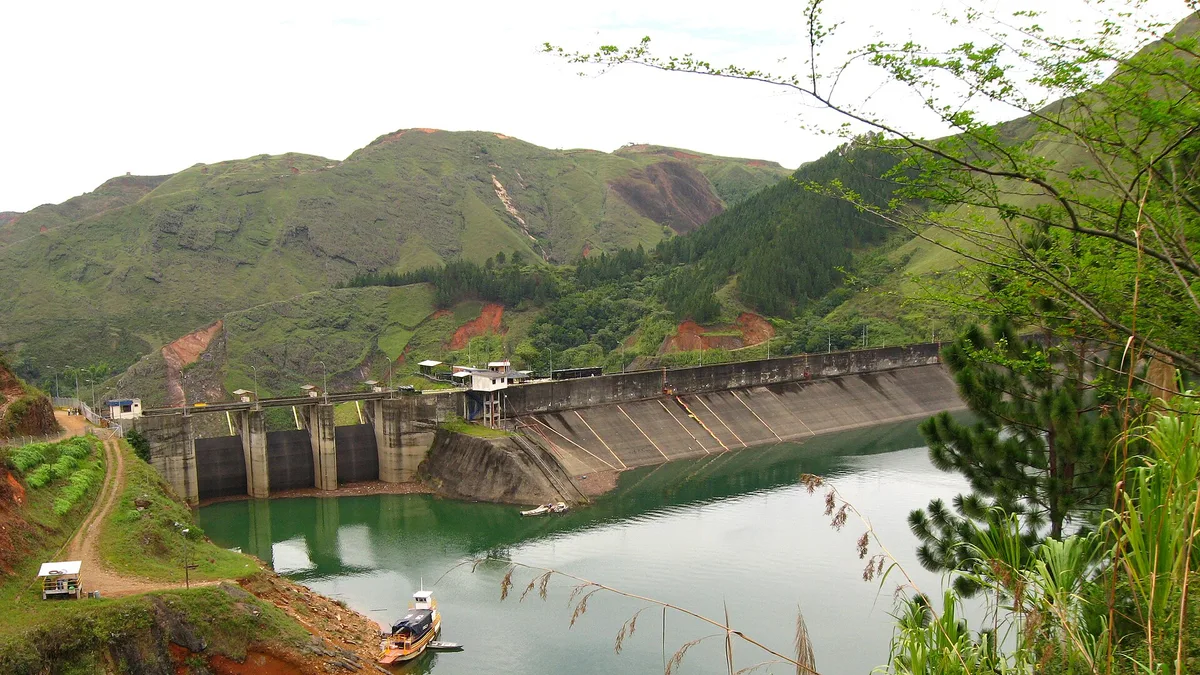 Salvajina Dam in Colombia