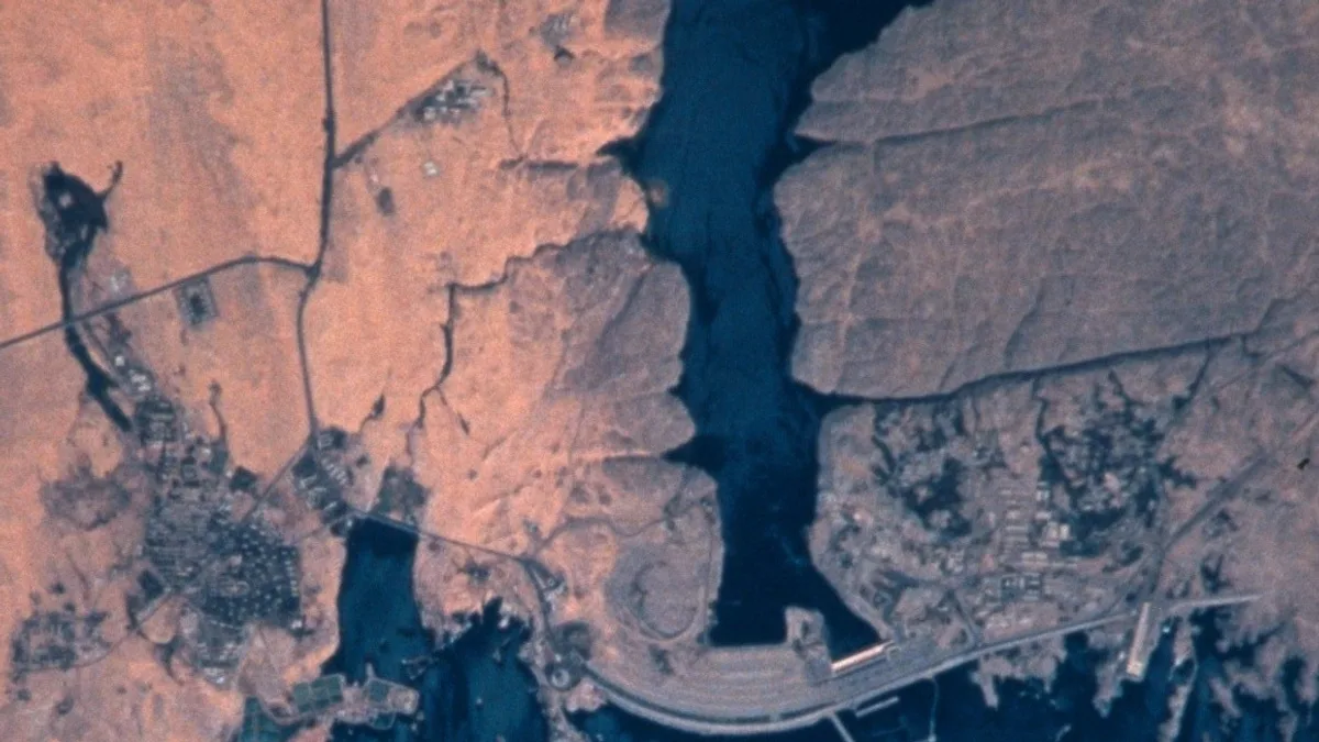 Aswan High Dam in Egypt