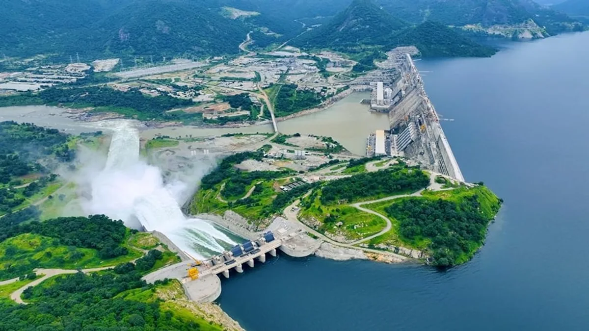 Grand Ethiopian Renaissance Dam in Ethiopia