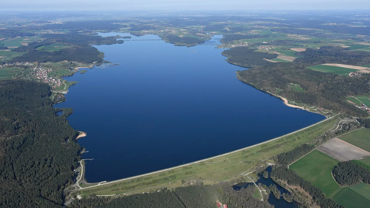 Großer Brombachsee Dam in Germany