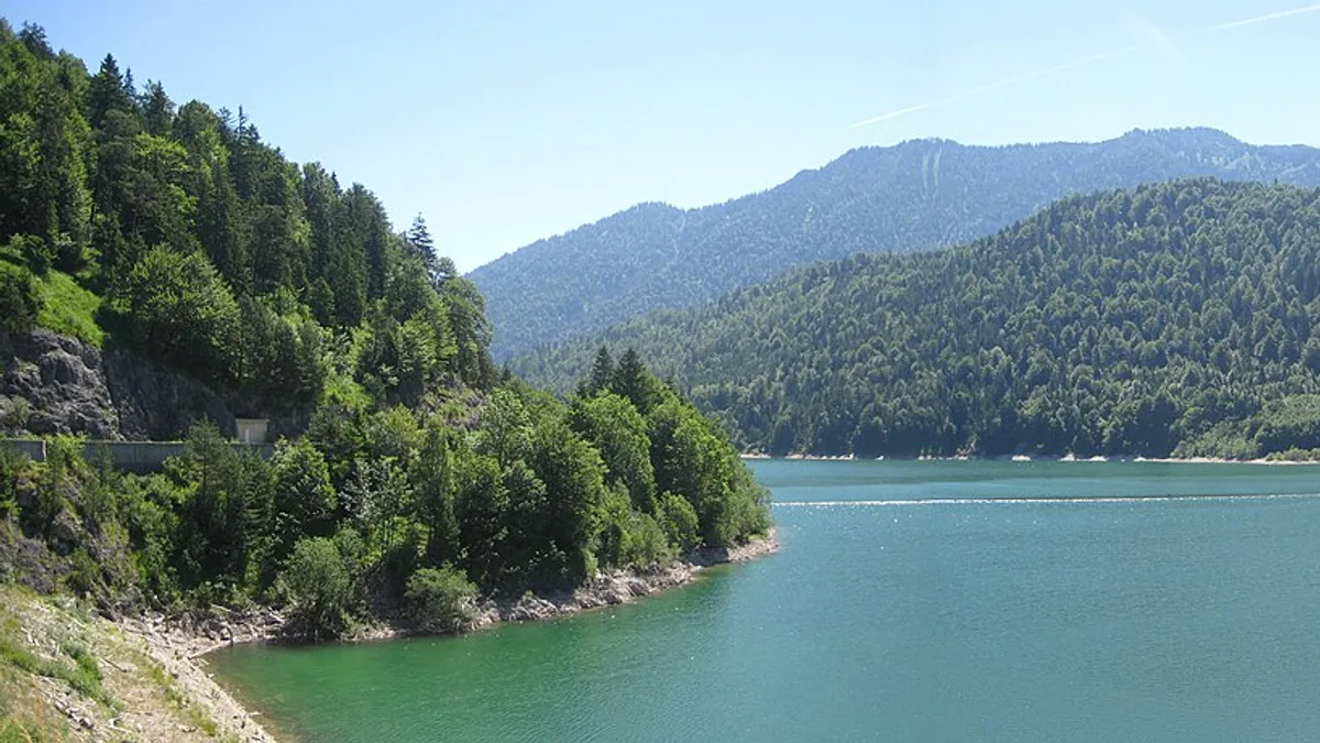 Sylvenstein Dam in Germany