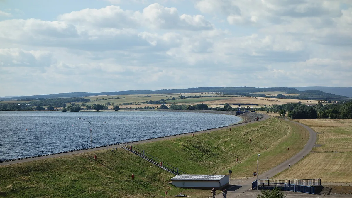 Kelbra Dam in Germany