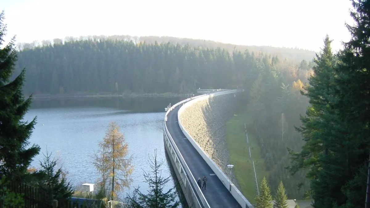 Saidenbach Dam in Germany