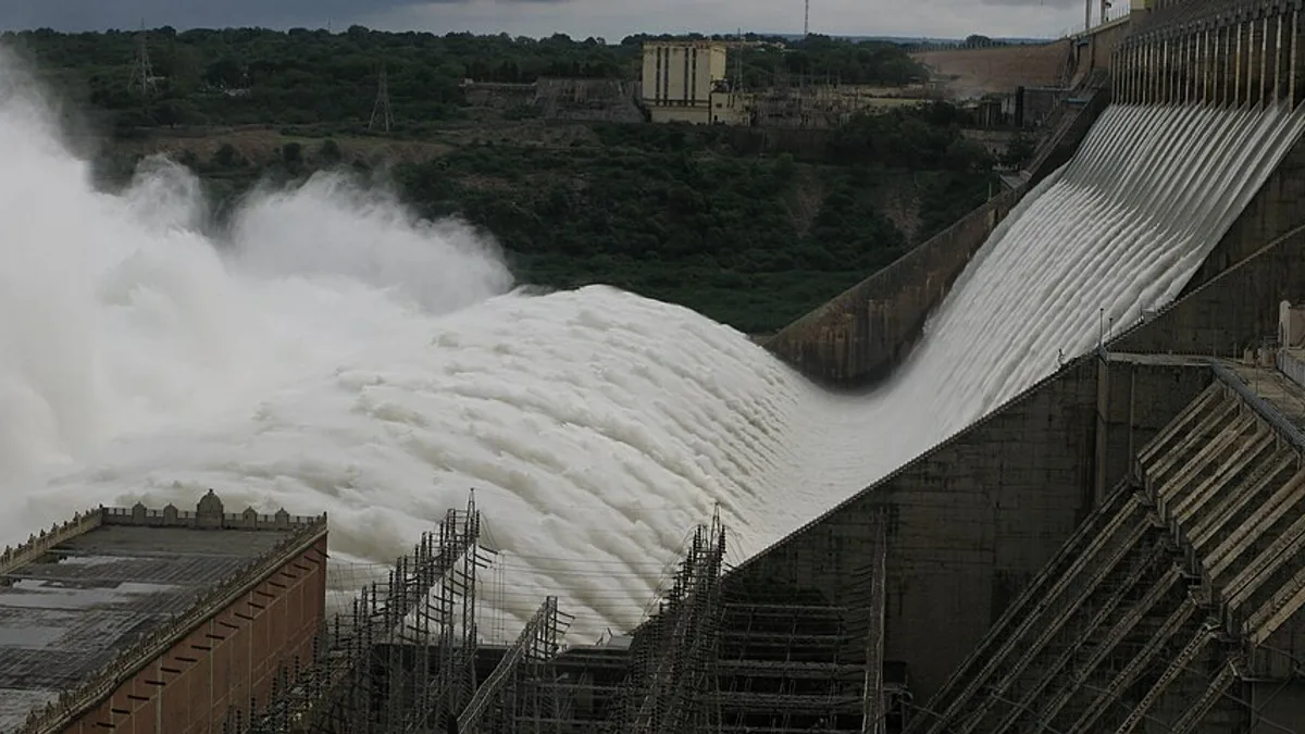 Nagarjuna Sagar Dam in India