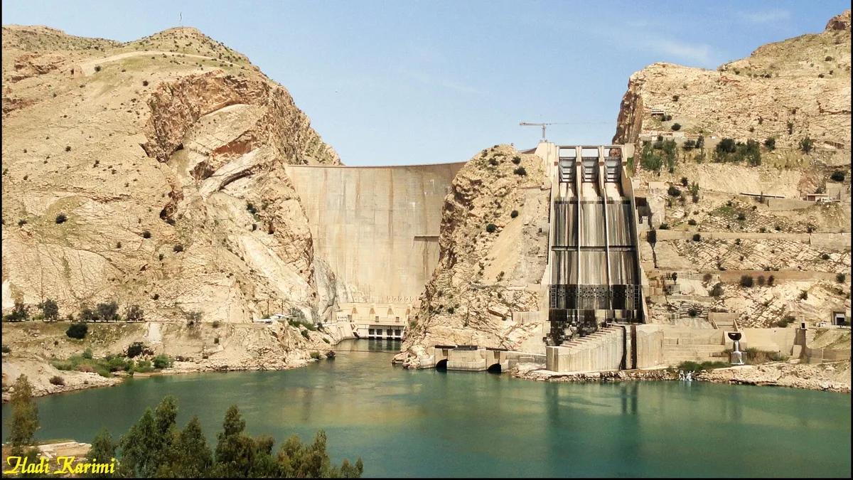 Shahid Abbaspour Dam in Iran