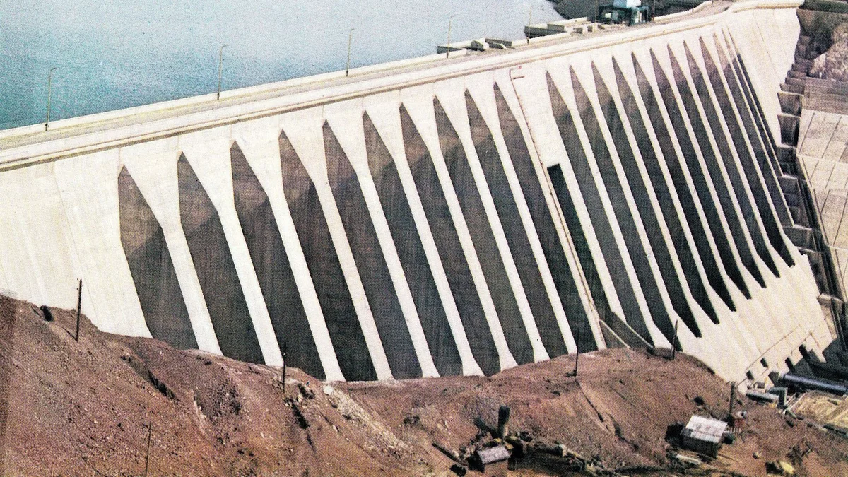 Sefidrud Dam in Iran