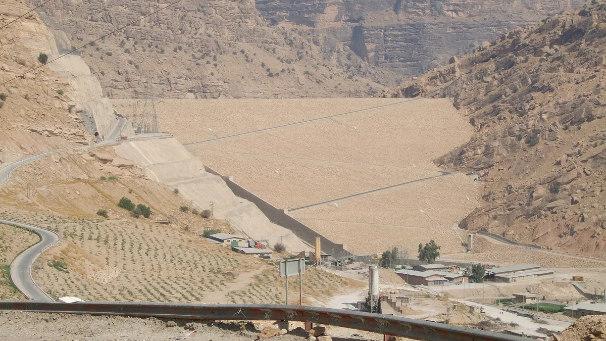 Masjed Soleyman Dam in Iran