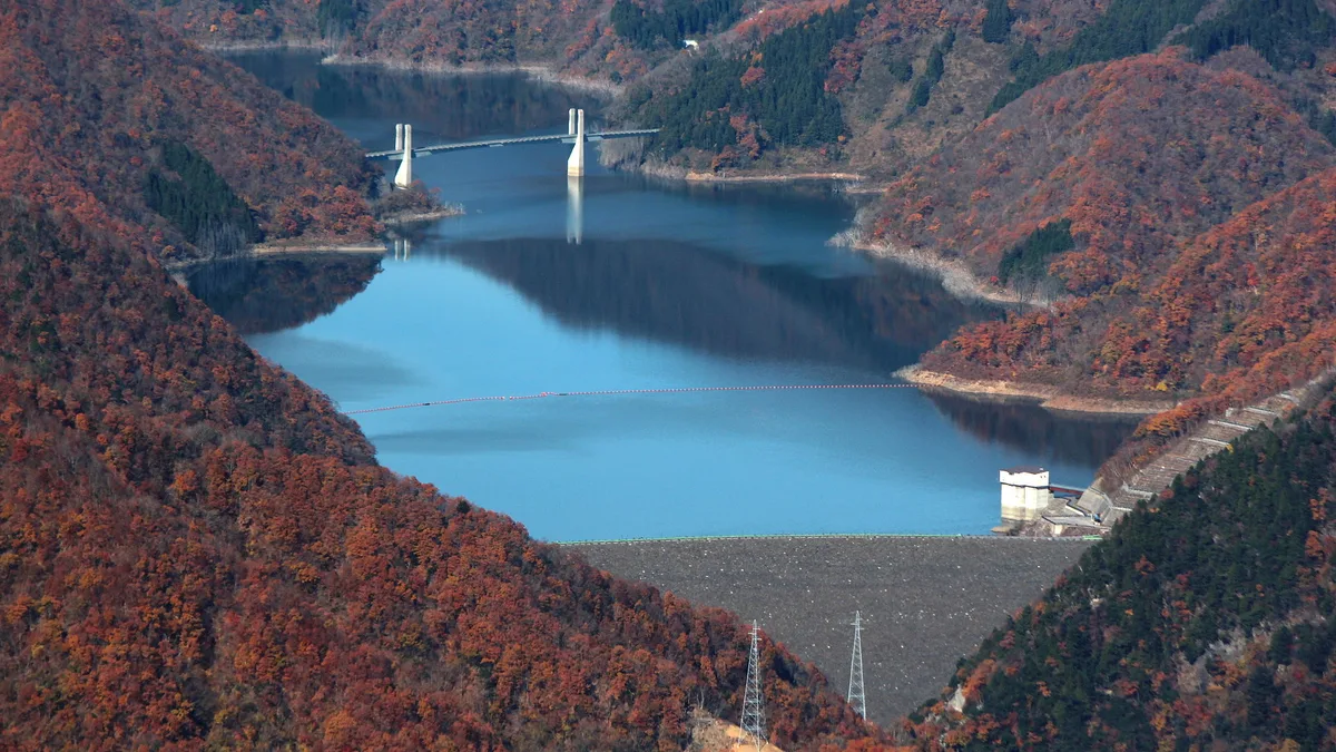 Tokuyama Dam in Japan