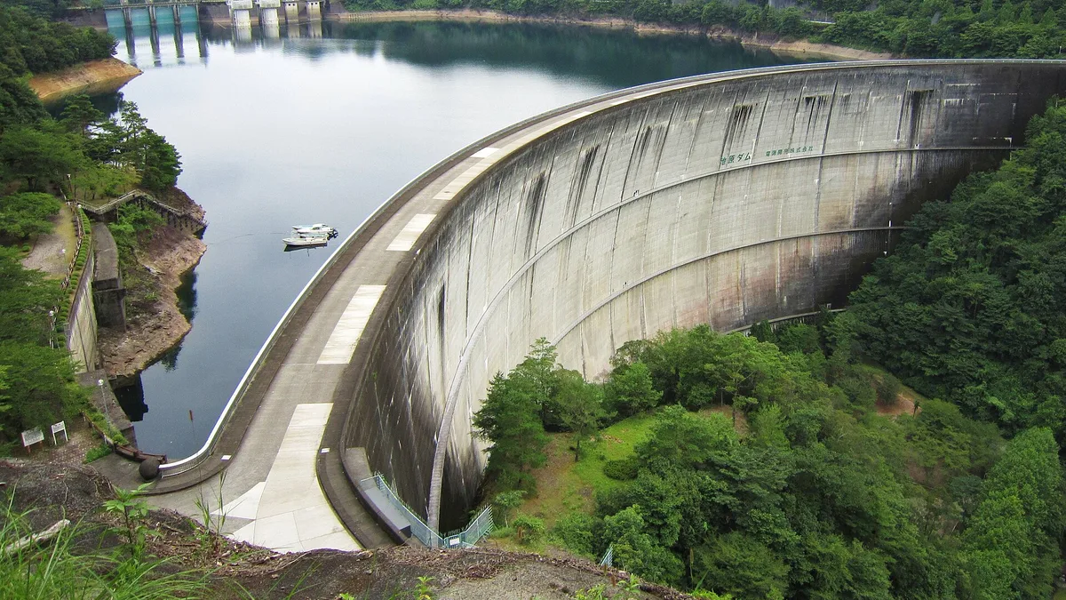 Ikehara Dam in Japan