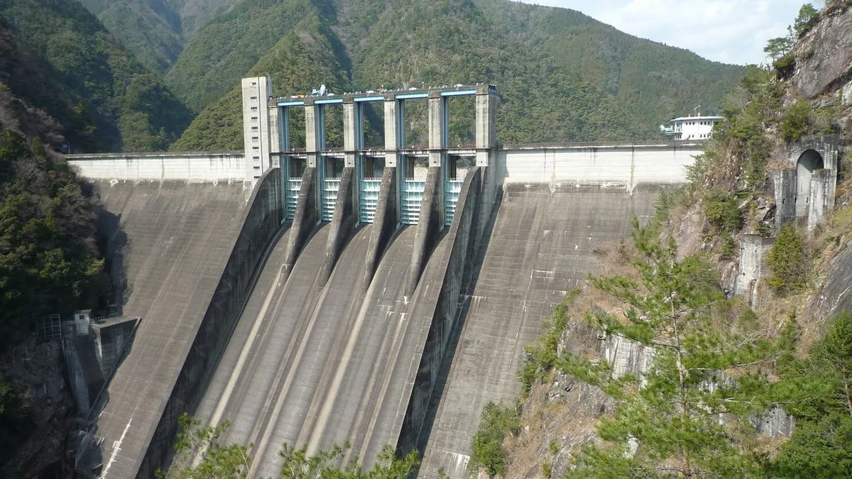 Sakuma Dam in Japan