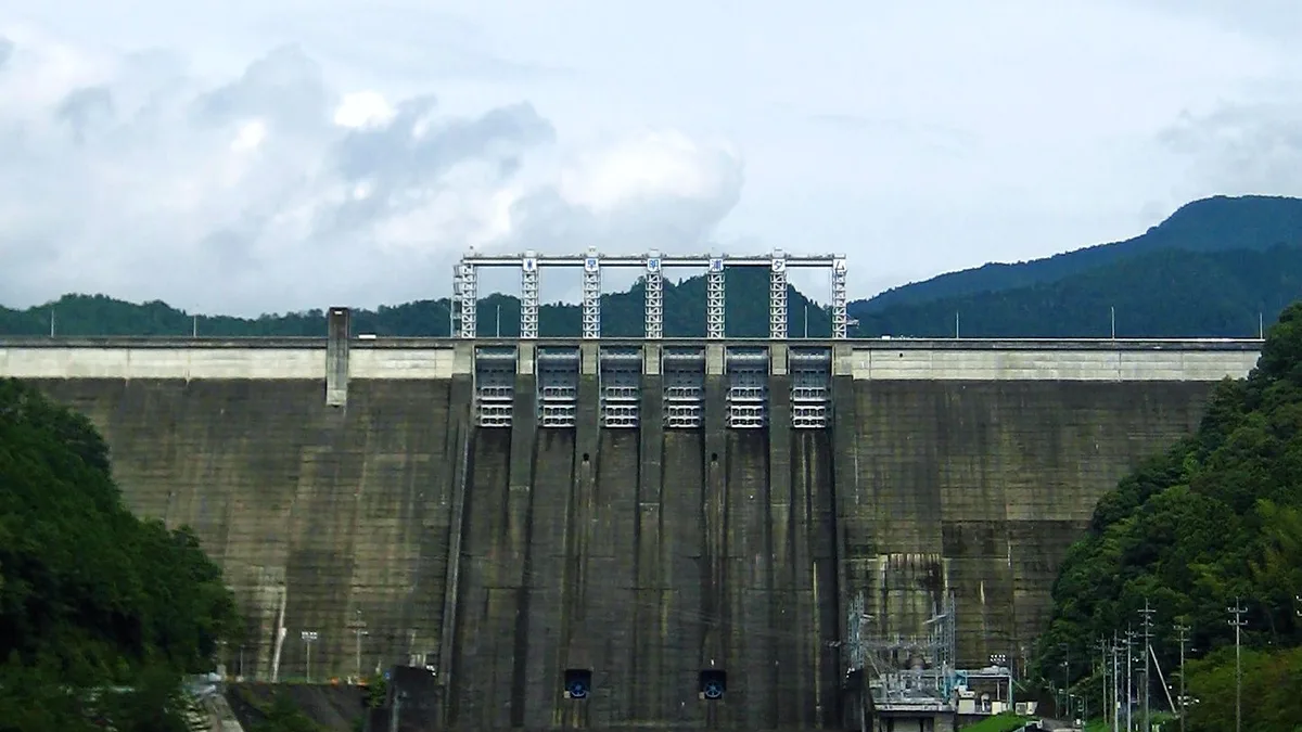 Sameura Dam in Japan