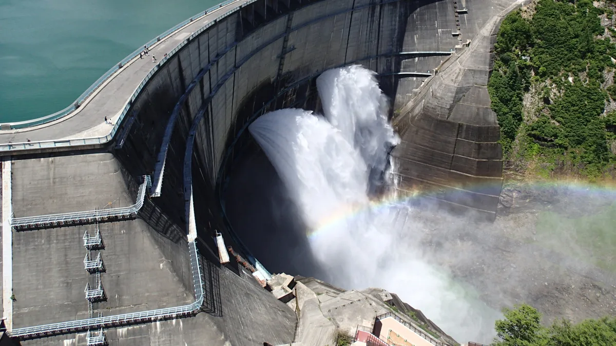 Kurobe Dam in Japan