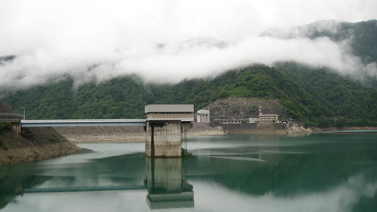 Tedorigawa Dam in Japan
