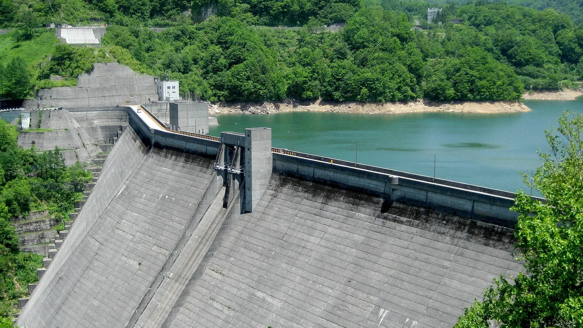 Arimine Dam in Japan
