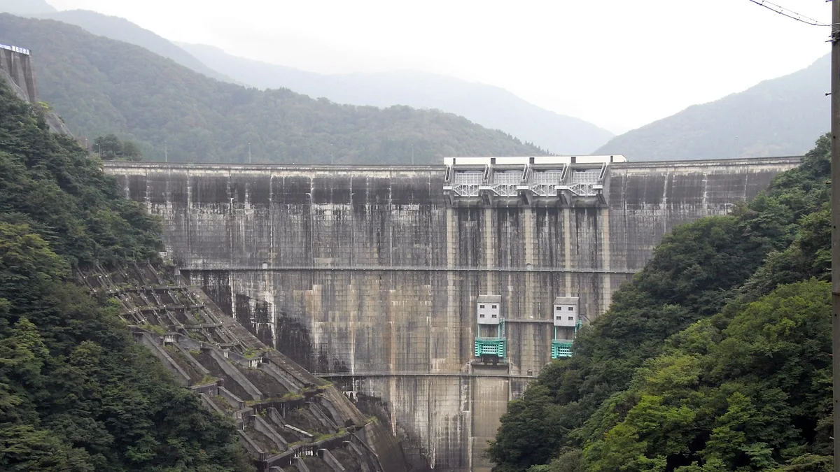 Managawa Dam in Japan