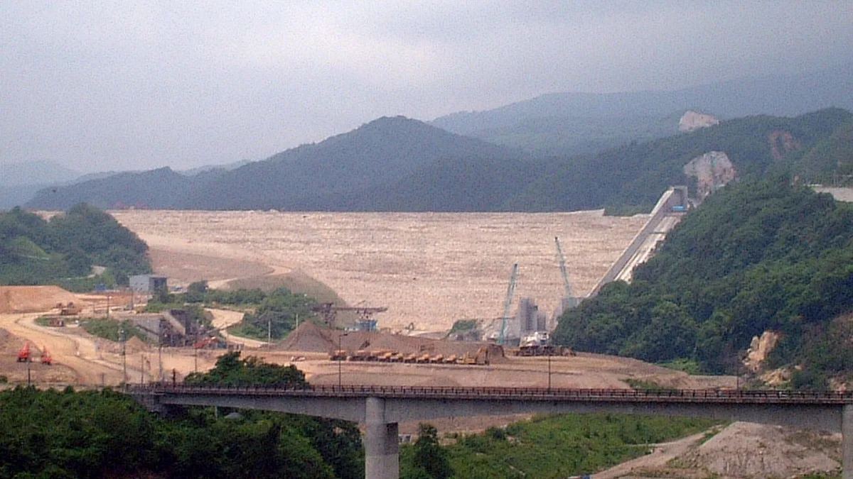 Isawa Dam in Japan