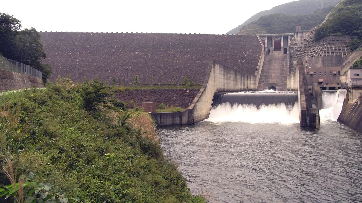 Shichikashuku Dam in Japan