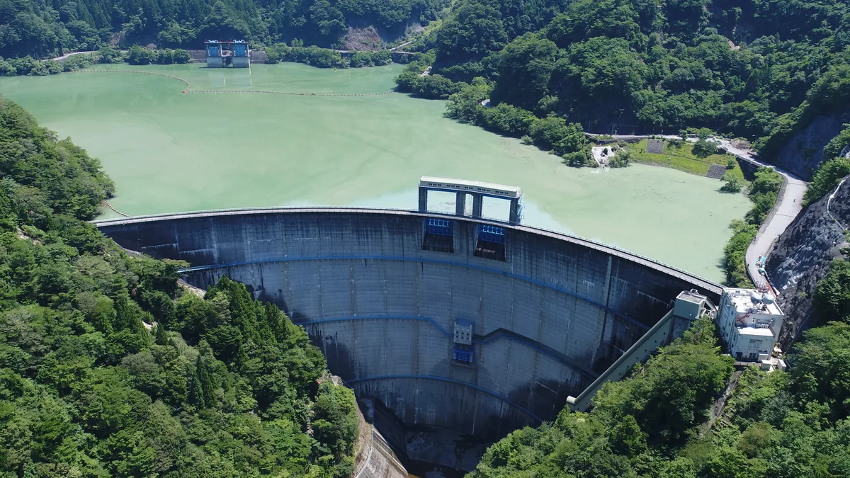 Shin-Toyone Dam in Japan