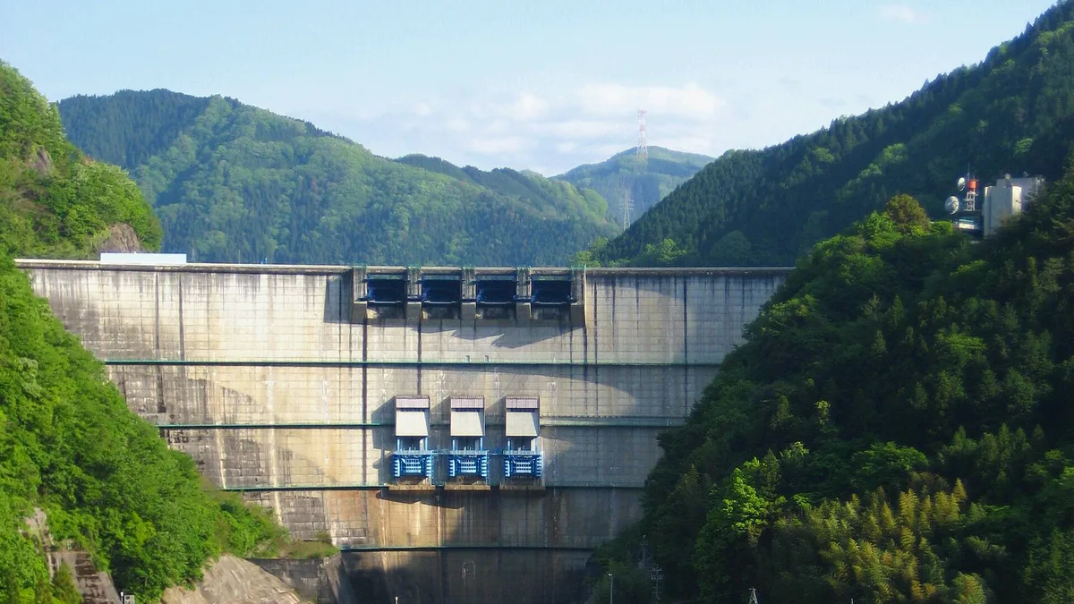 Yahagi Dam in Japan