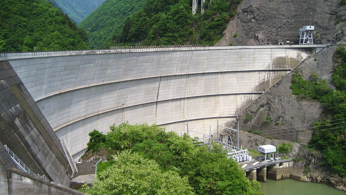 Midono Dam in Japan