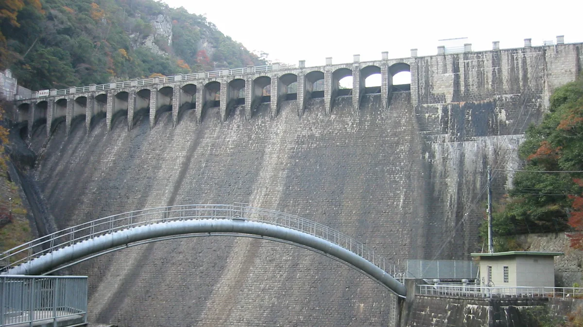 Sengari Dam in Japan