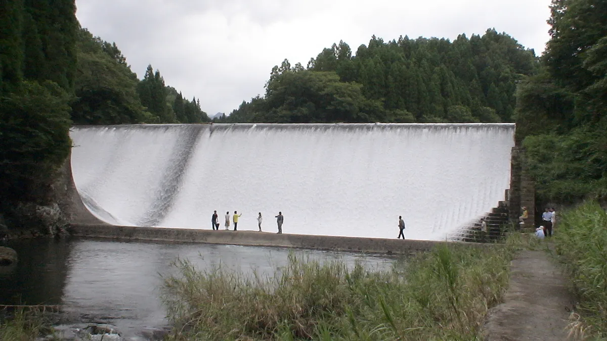 Hakusui Dam in Japan