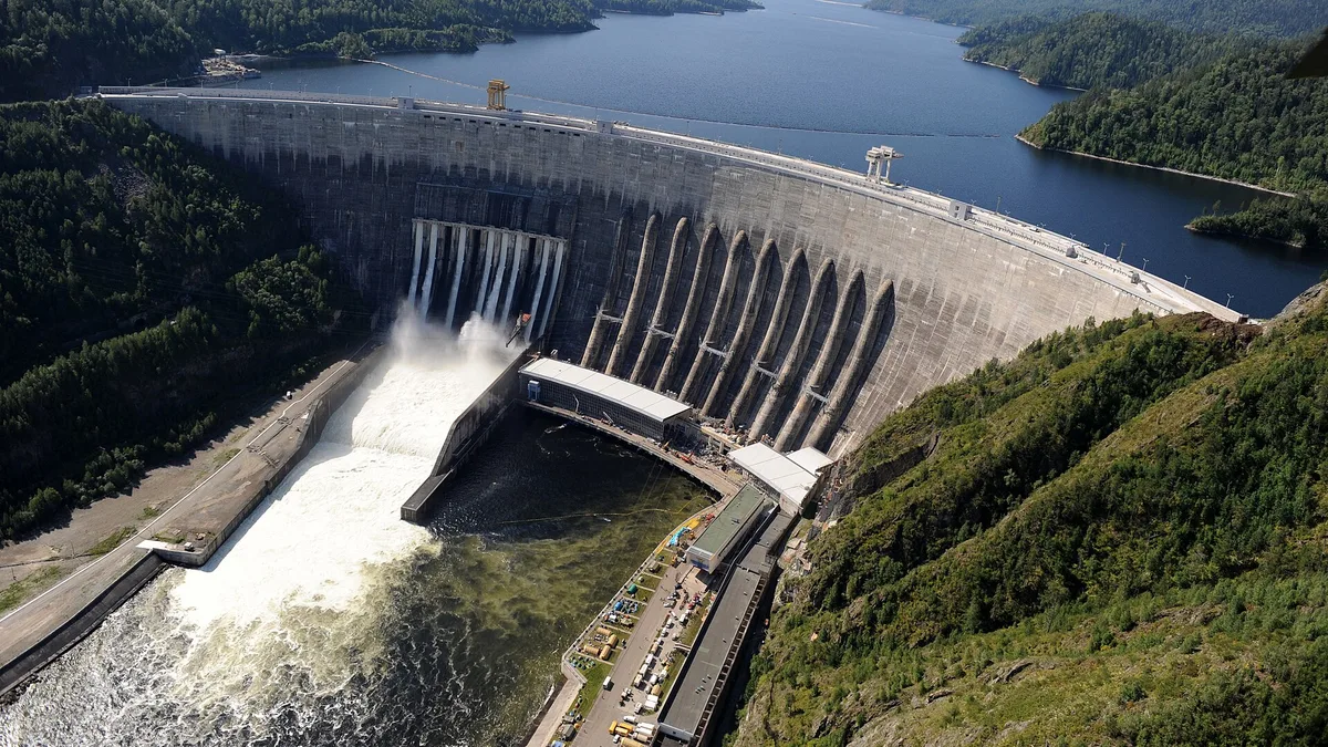 Bratsk Dam in Russia