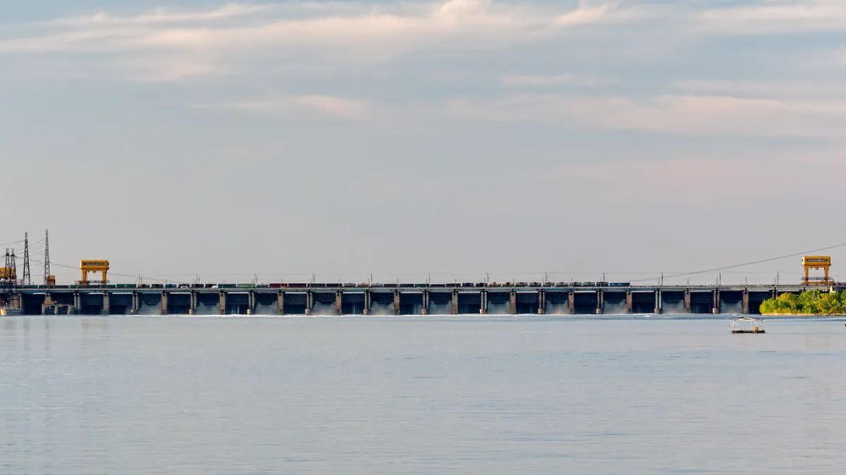 Volgograd Dam in Russia