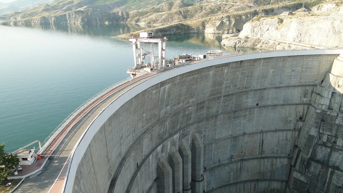 Chirkey Dam in Russia