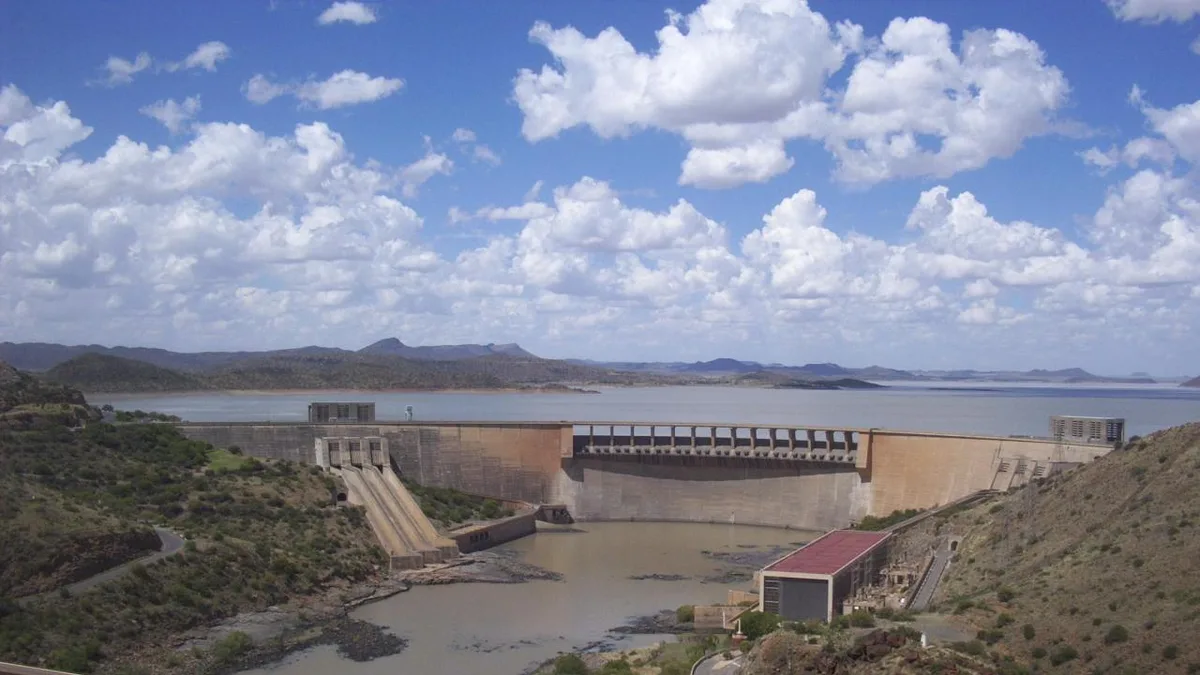 Gariep Dam in South Africa
