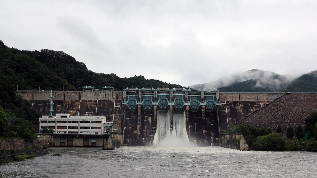 Daecheong Dam in South Korea