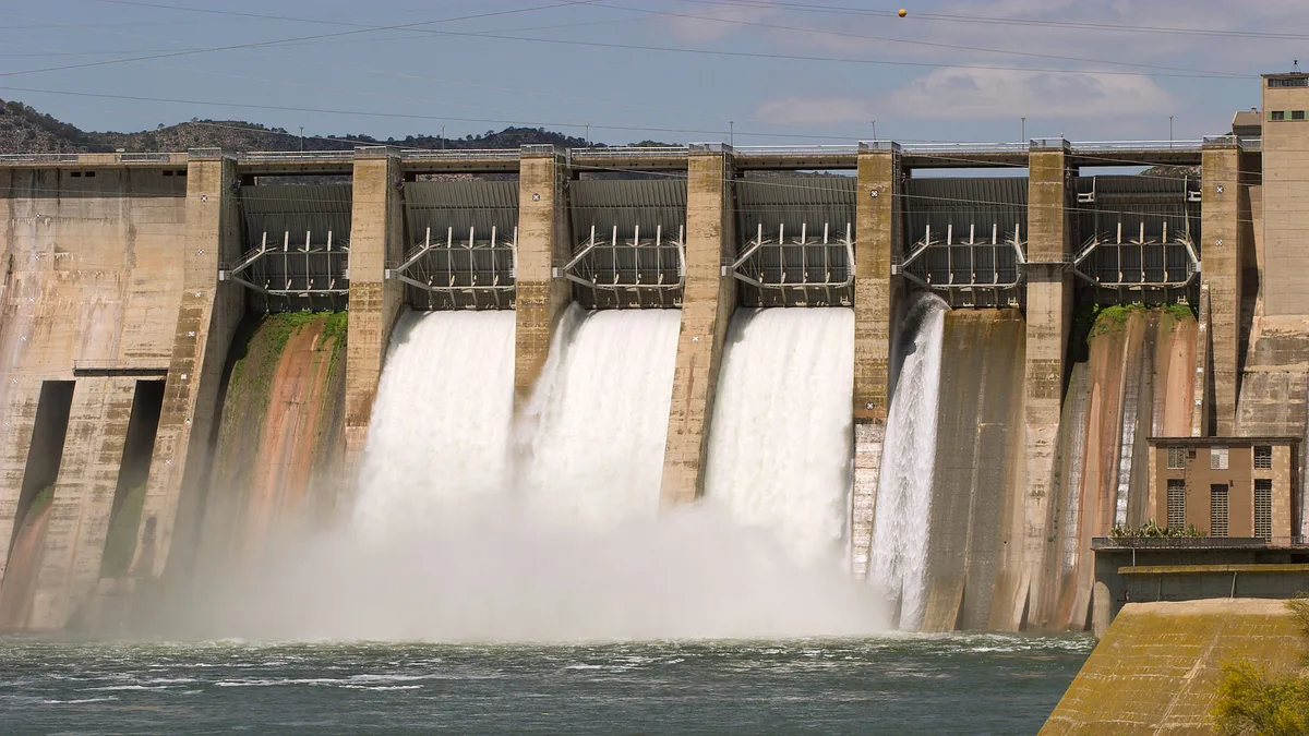 Mequinenza Dam in Spain