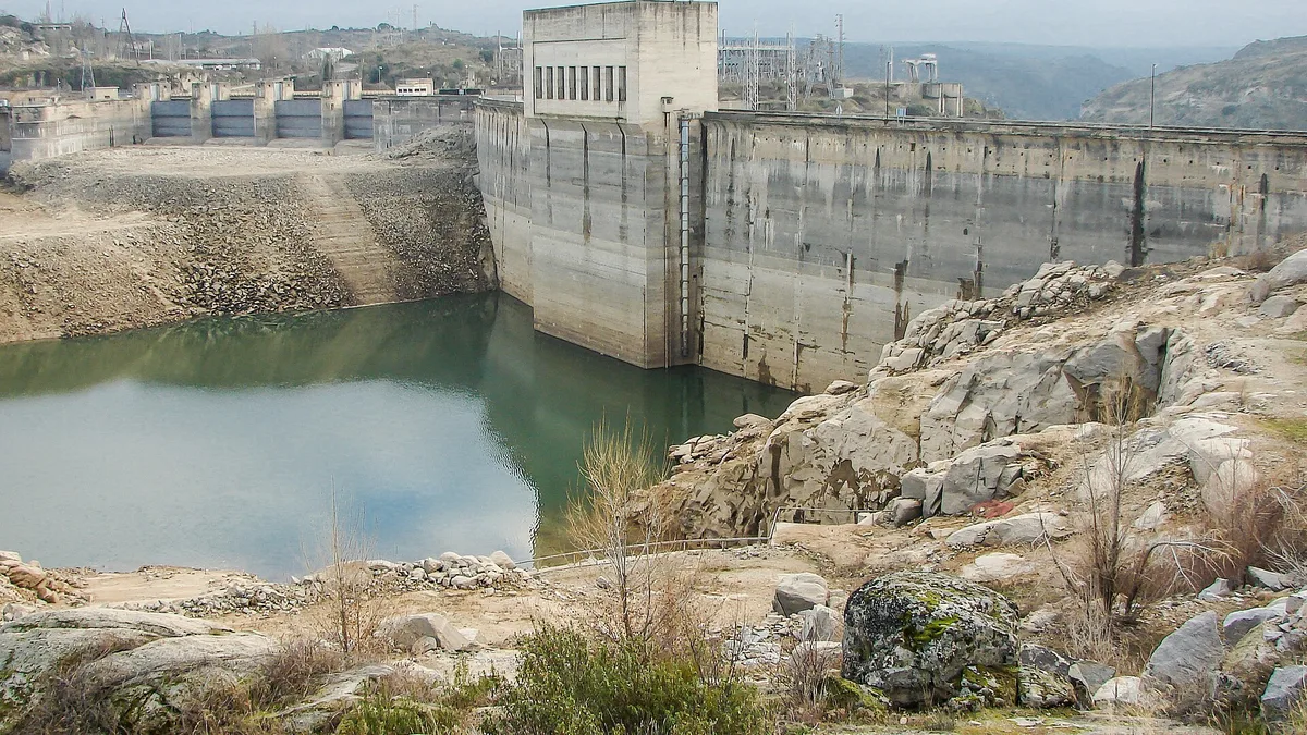 Ricobayo Dam in Spain